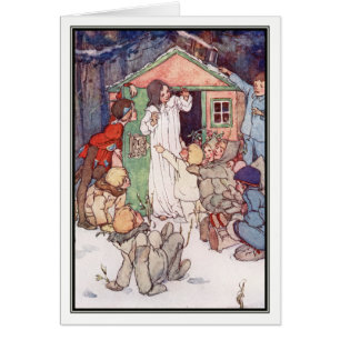 Cartão Wendy House e Lost Boys por Alice B. Woodward