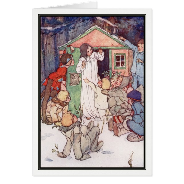 Cartão Wendy House e Lost Boys por Alice B. Woodward (Frente)