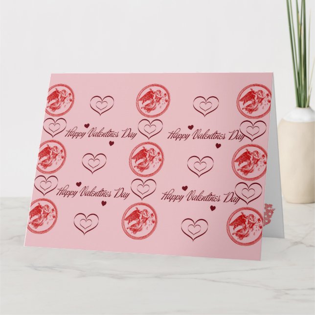 Cartão Wenskaart Happy Valentines day (Frente)