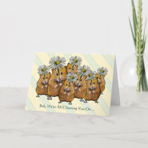 Cartão We're All Cheering You On, Fight Cancer, Hamsters