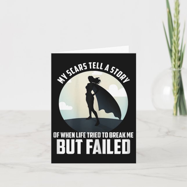 Cartão Werful Motivational Woman Shirt, My S Tell A Story (Frente)