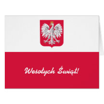 Wesołych Świąt Flaga Polski - Bandeira polonesa