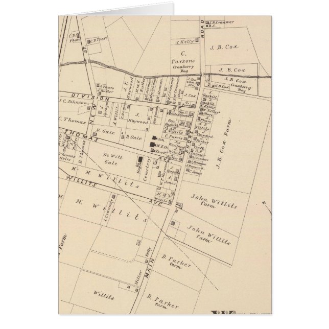 Cartão West Creek, Nova Jersey (Frente)