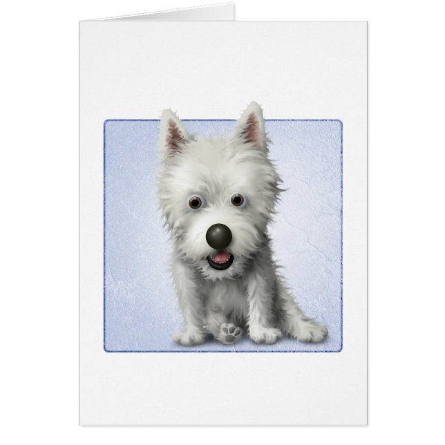 Cartão West Highland Terrier (Frente)