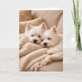 Cartão West Highland Terrier Valentine Card – Cozy Westie