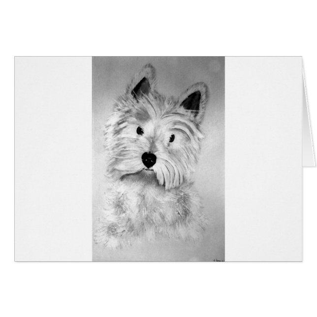 Cartão West Highland White Terrier (Frente Horizontal)
