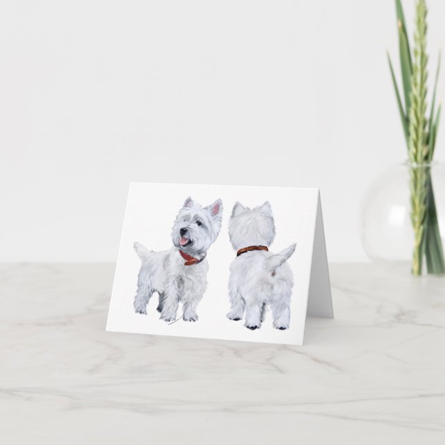 Cartão West Highland White Terrier (Frente)