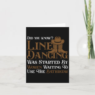 Cartão Western Line Dance 5678 Funny Line Dancing