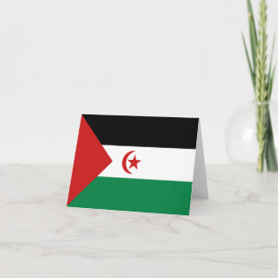 Cartão Western Sahara Flag Notecard