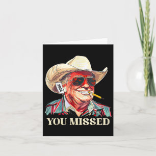 Cartão _western Trump Cowboy Você Perdeu Vaca Bandeira Am
