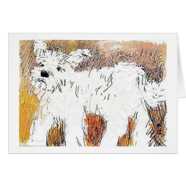 Cartão Westie (Frente horizontal)