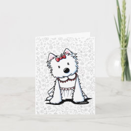 Cartão Westie Girl Card