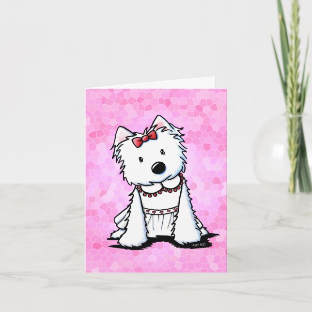 Cartão Westie Girl Card (Frente)