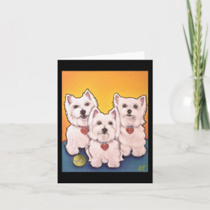 Cartão Westie Greeting Card