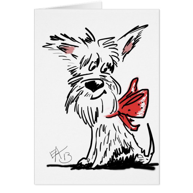 Cartão westie ou scottie? (Frente)