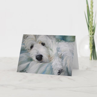 Cartão Westie West Highland Terrier Dog Card