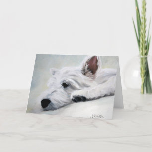 Cartão Westie West Highland Terrier Like an Angel Card