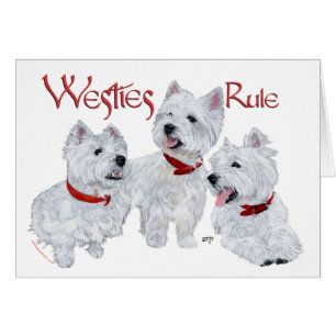 Cartão Westies Mandam!
