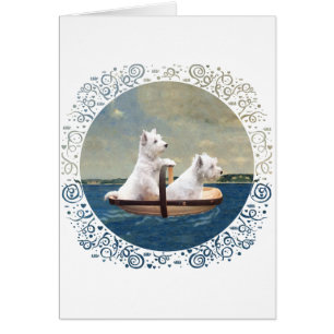 Cartão Westies Set Sail