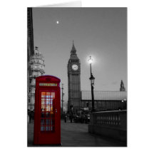 Westminster com telefone vermelho