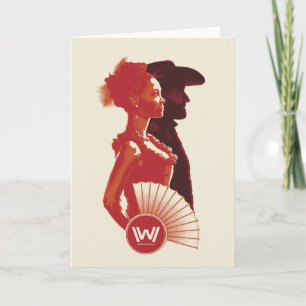 Cartão Westworld   Maeve & Hector Stencil Portrait