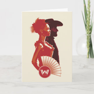 Cartão Westworld | Maeve & retrato do estêncil de Hector