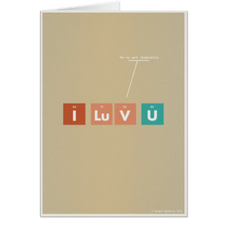 Cartão We've obteve a química