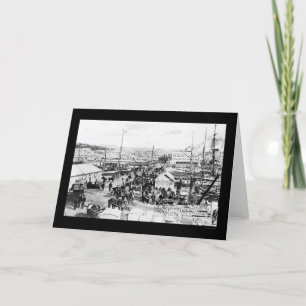 Cartão Wharf in Auckland, New Zealand 1908