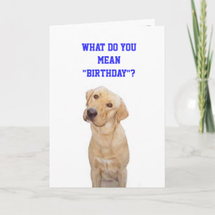 Cartão What do you mean"birthday"?