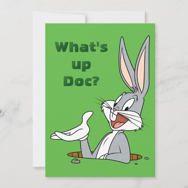 Cartão WHAT’S UP DOC?™ BUGS BUNNY™ Rabbit Hole (Frente)