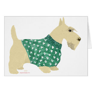 Cartão Wheaten Scottish Terrier Sweater