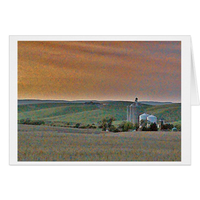 Cartão Wheatfields (Frente Horizontal)