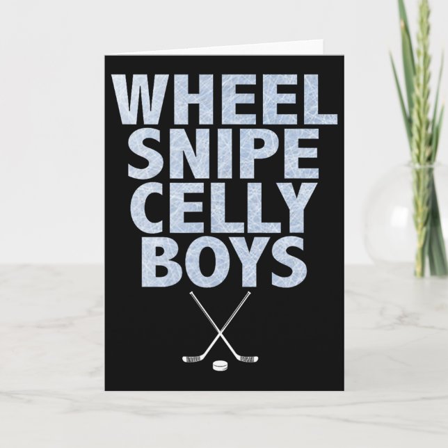 Cartão Wheel Snipe Celly Boys Hóquei  (Frente)