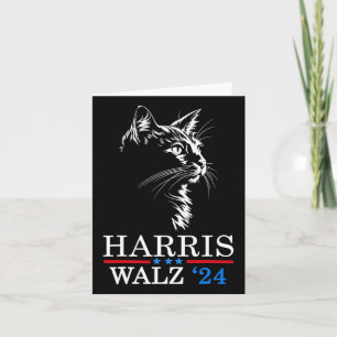 Cartão Wheimer 2024 Gato Divertido Eleição Kamala Harris