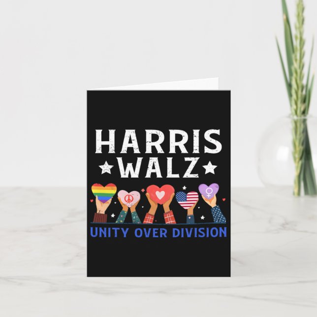Cartão Wheimer 2024 Unity Over Division Harris W 2024 (Frente)