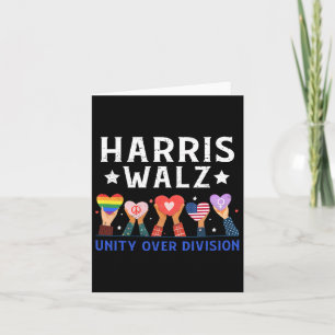 Cartão Wheimer 2024 Unity Over Division Harris W 2024