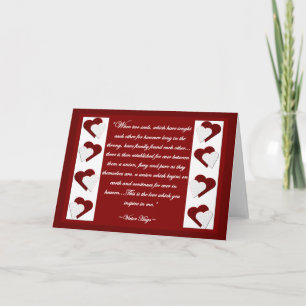 Cartão When Two Souls... Victor Hugo Quote Greeting Card