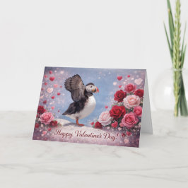 Cartão Where Love Takes Wing – Puffin Valentine’s Day