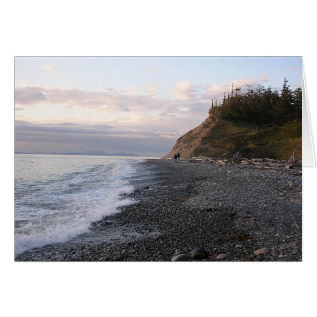 Cartão Whidbey Island Sunset (Frente Horizontal)