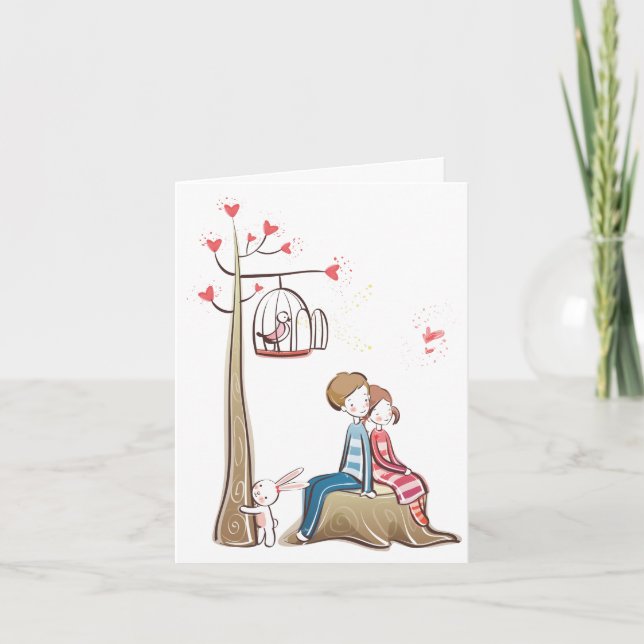 Cartão Whimsic Love Notecard (Frente)