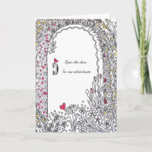 Whimsical Floral Door New Adventures