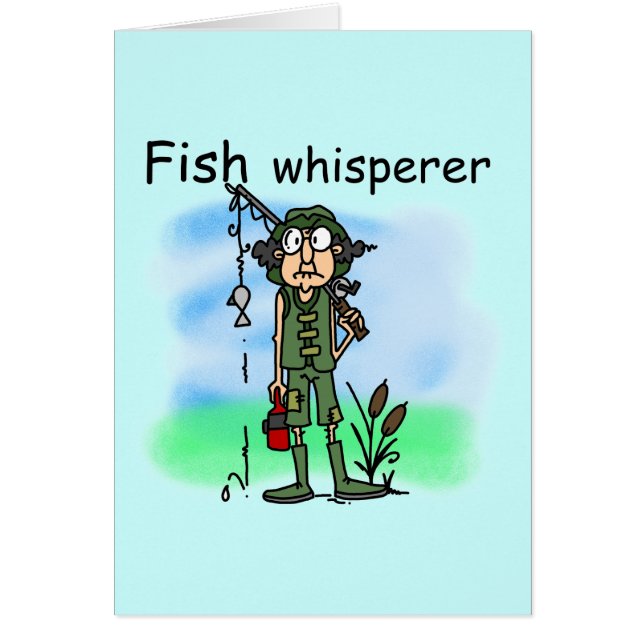 Cartão Whisperer dos peixes (Frente)