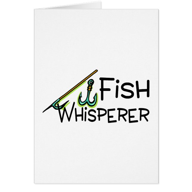 Cartão Whisperer dos peixes (Frente)