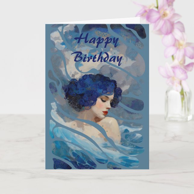 Cartão Whispers of the Ocean Goddess (Orquídea)