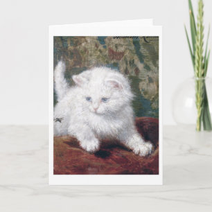 Cartão White Kitten, Henriette Ronner-Knip