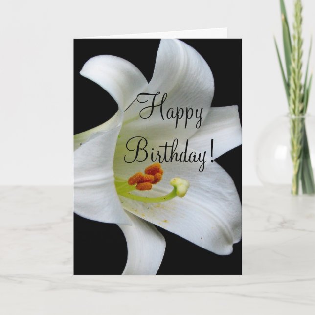 Cartão White Lily - (Frente)