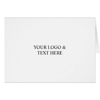 Cartão White Personalized – Your Logo & Text Here