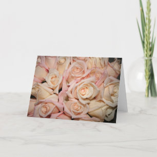 Cartão white pink rose