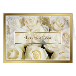 Cartão White Rose Elegance