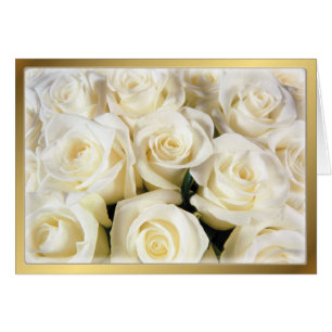 Cartão White Rose Elegance